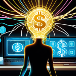 **Prompt 1: Transforming Knowledge into Digital Gold**
    "A vibrant, conceptual illustration depicting a stylized human head emitting glowing threads that intertwine and connect to various digital elements: laptops, smartphones displaying online courses, social media icons, and abstract money symbols (like gold coins or flowing currency). The overall image should convey the idea of unique knowledge being packaged and shared online, leading to tangible value and income. The setting is modern and dynamic, with a sense of connection and growth. Use bright, energetic colors and clear visual metaphors for digital content creation and monetization."